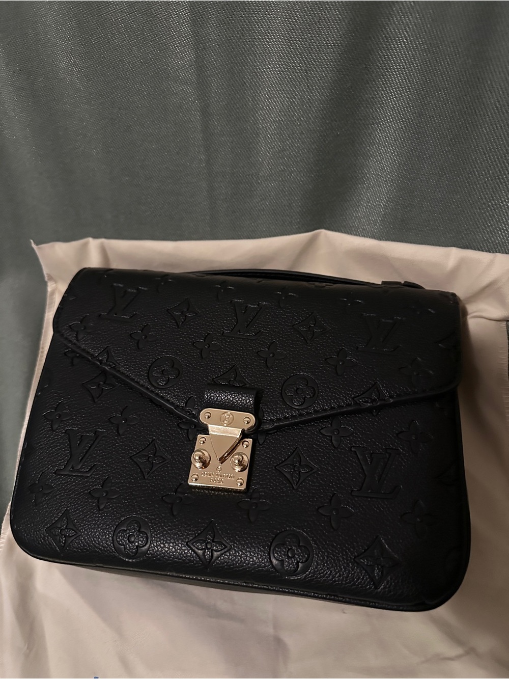 Black Pochette Metis style Crossbody Bag